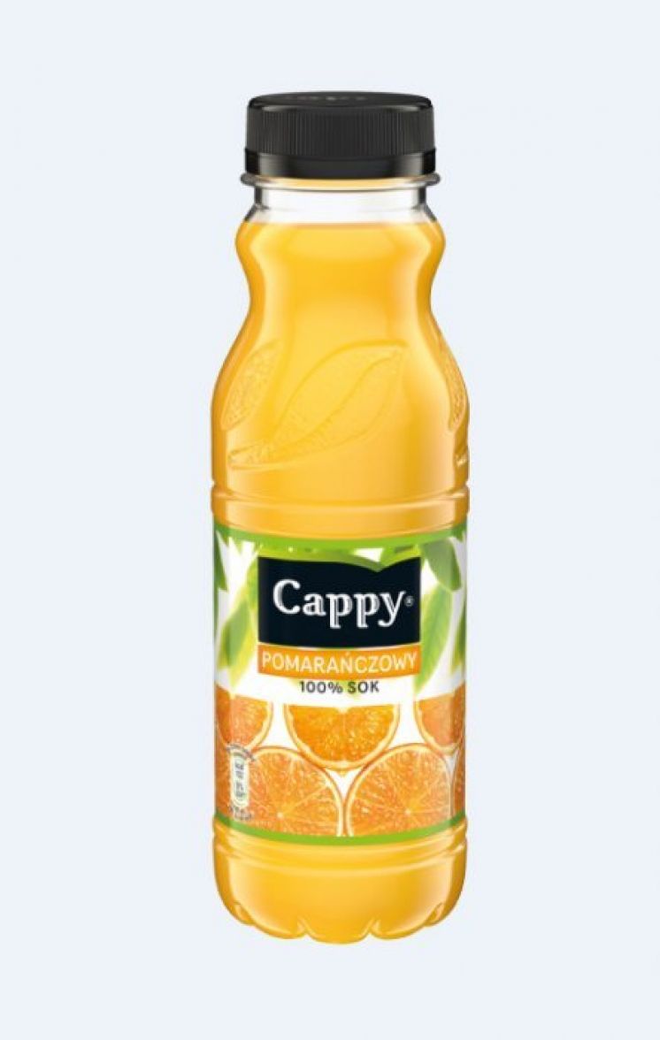 CAPPY sok pomarańczowy 100% 0.33L butelka PET
