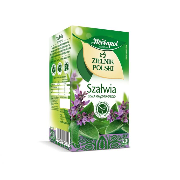 HERBAPOL HERBATA ZIELNIK POLSKI SZAŁWIA 20TB