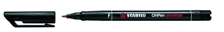 Foliopis STABILO OHPen universal, niezmywalny 0,7 mm czarny