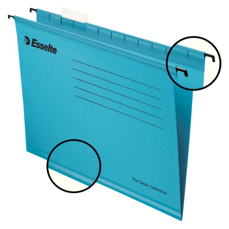 Teczki zawieszane Esselte A4, Pendflex standard, niebieski /25/