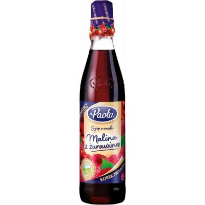 SYROP PAOLA MALINA&amp;ŻURAWINA 430ML