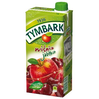 Sok TYMBARK jabłko/wiśnia 1L
