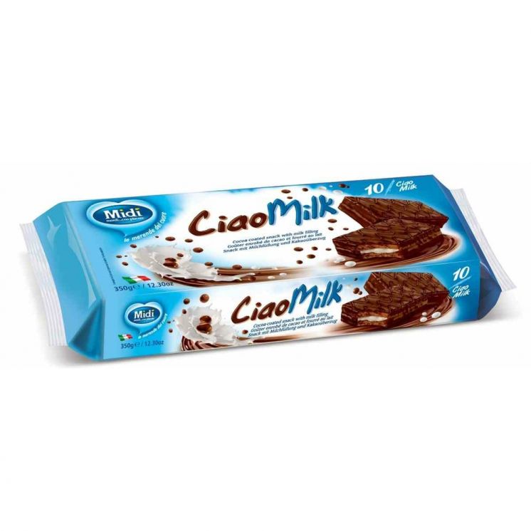 BISZKOPTY Z NADZIENIEM MLECZNYM CIAOMILK MIDI 10X35G