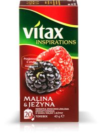 HERBATA VITAX INSPIRATIONS MALINA&amp;JEŻYNA 20TB