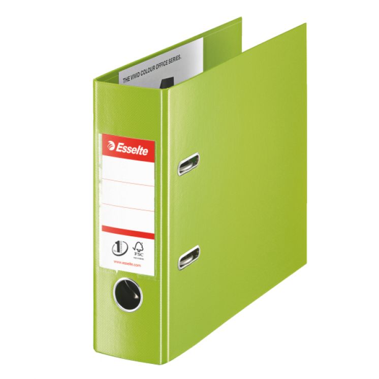 Segregator bankowy ESSELTE power no.1 Vivida a5/75 mm zielony