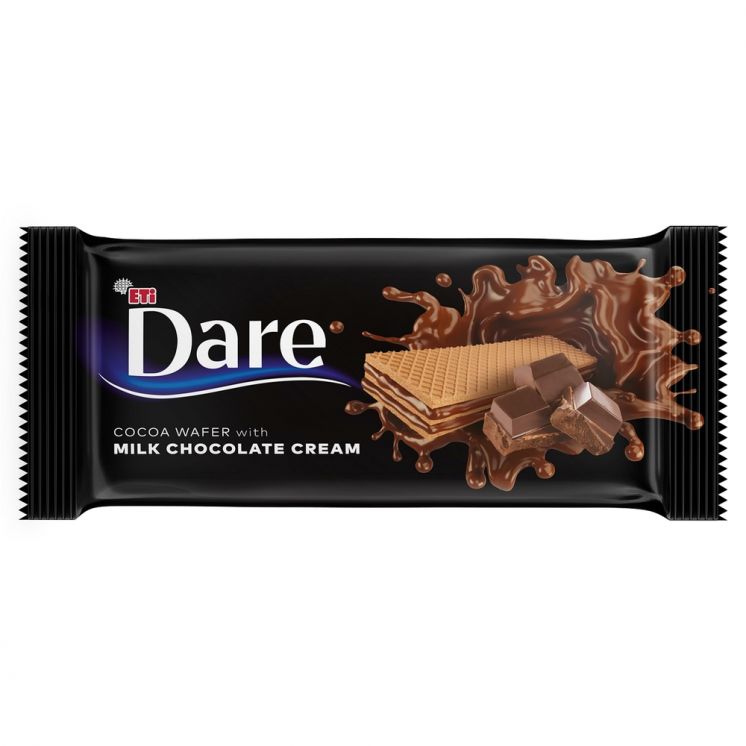 DARE WAFLE Z KREMEM Z MLECZNEJ CZEKOLADY 142G