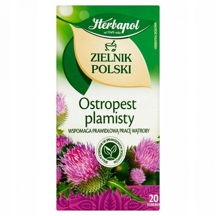 HERBAPOL HERBATA ZIELNIK POLSKI OSTROPEST PLAMISTY 20TB