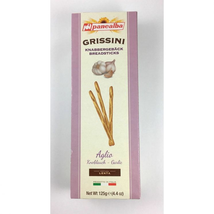 PALUSZKI CHLEBOWE Z CZOSNKIEM GRISSINI 125G