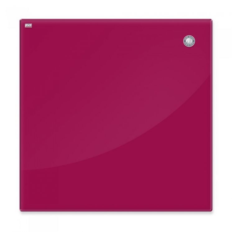 Tablica szklana suchościeralna-magnetyczna 2x3 60x40cm czerwona