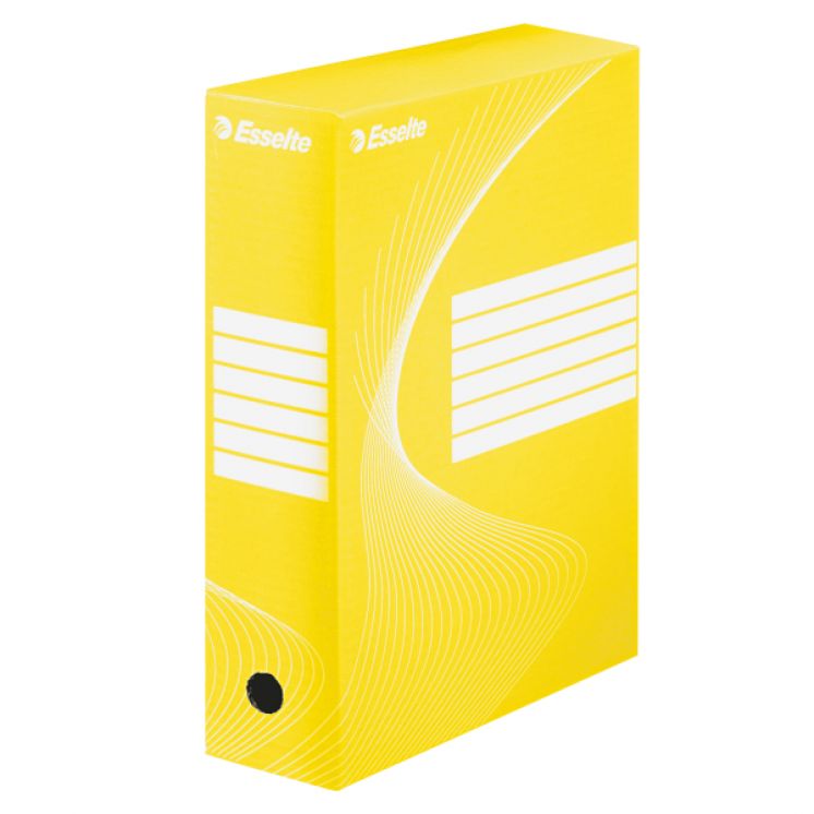Pudełka archiwizacyjne ESSELTE BOXY 100 mm, żółte