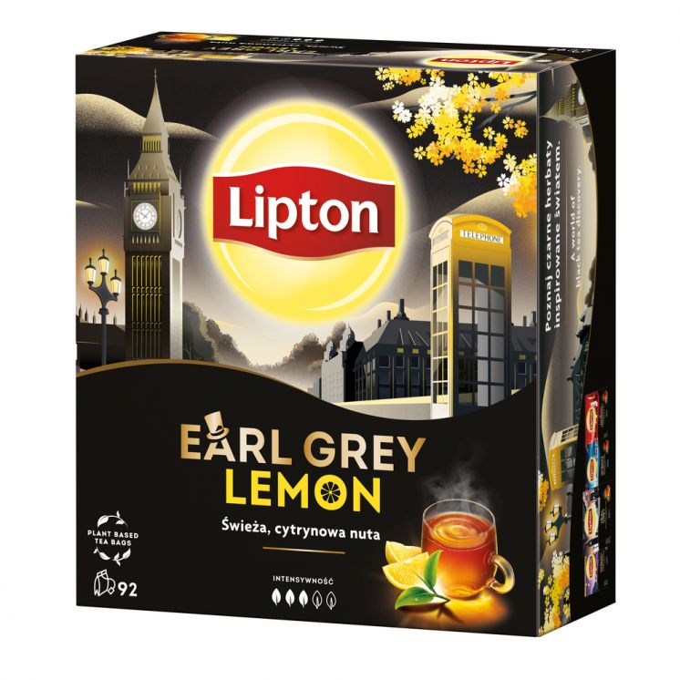 HERBATA LIPTON EARL GREY LEMON 92TB