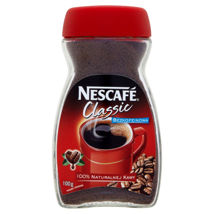 KAWA BEZKOFEINOWA nescafe CLASSIC 100G