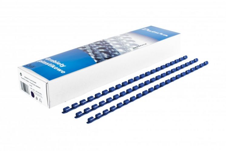 Grzbiety plastikowe datura 5mm niebieskie (100)