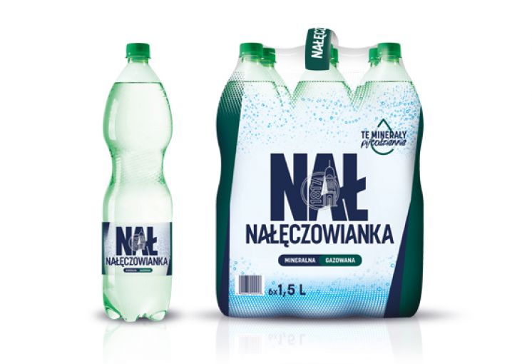 Woda NAŁĘCZOWIANKA gazowana 1.5L butelka PET /6/