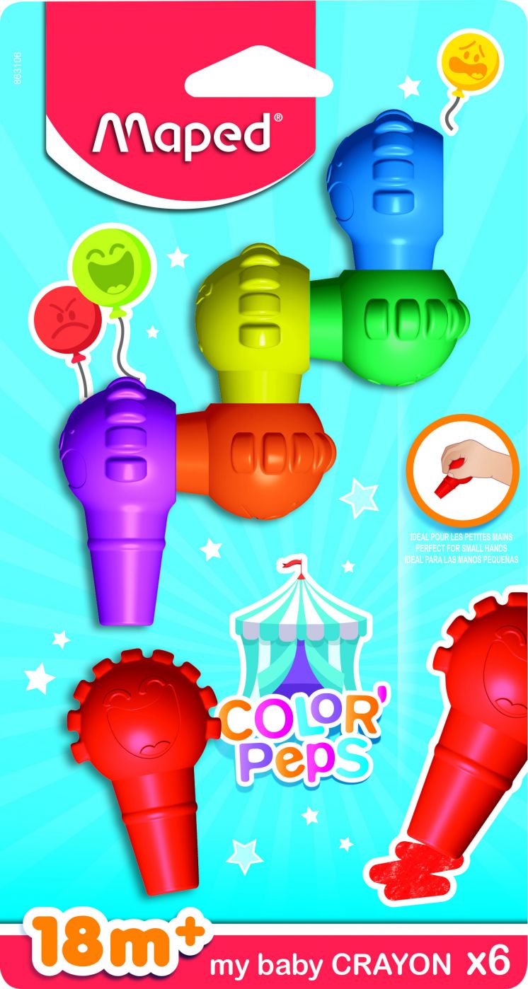 Kredki BABY COLORPEPS EARLY AGE 6 szt. Maped 863106