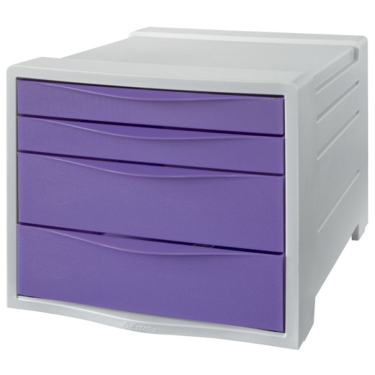 Pojemnik z szufladami Esselte Colour&#039;Breeze, lawendowy