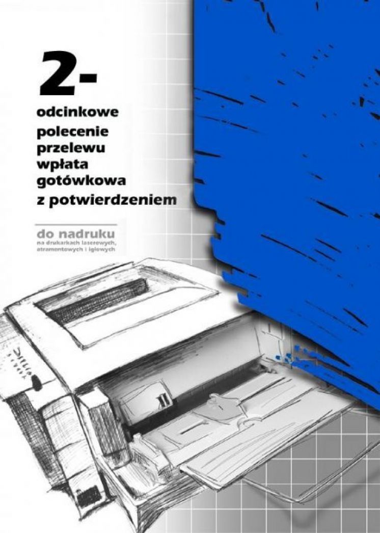 polecenie przelewu-wpłata gotówkowa z potw. 2-odcinkowe MICHALCZYK I PROKOP A4 do nadruku