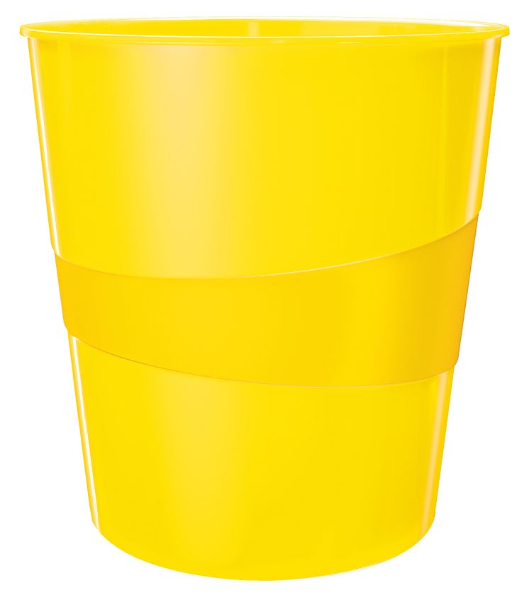 Kosz na śmieci 15L Leitz WOW, żółty 52781016