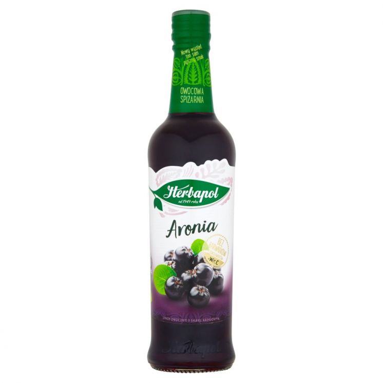 herbapol owocowa spiżarnia syrop aronia 420ml