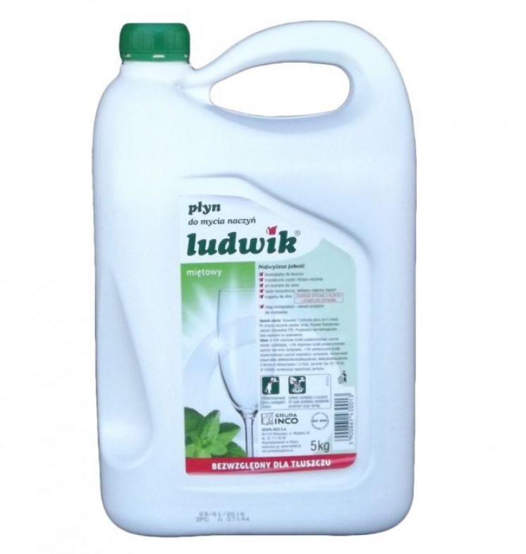 LUDWIK PŁYN DO MYCIA NACZYŃ MIĘTOWY 5L