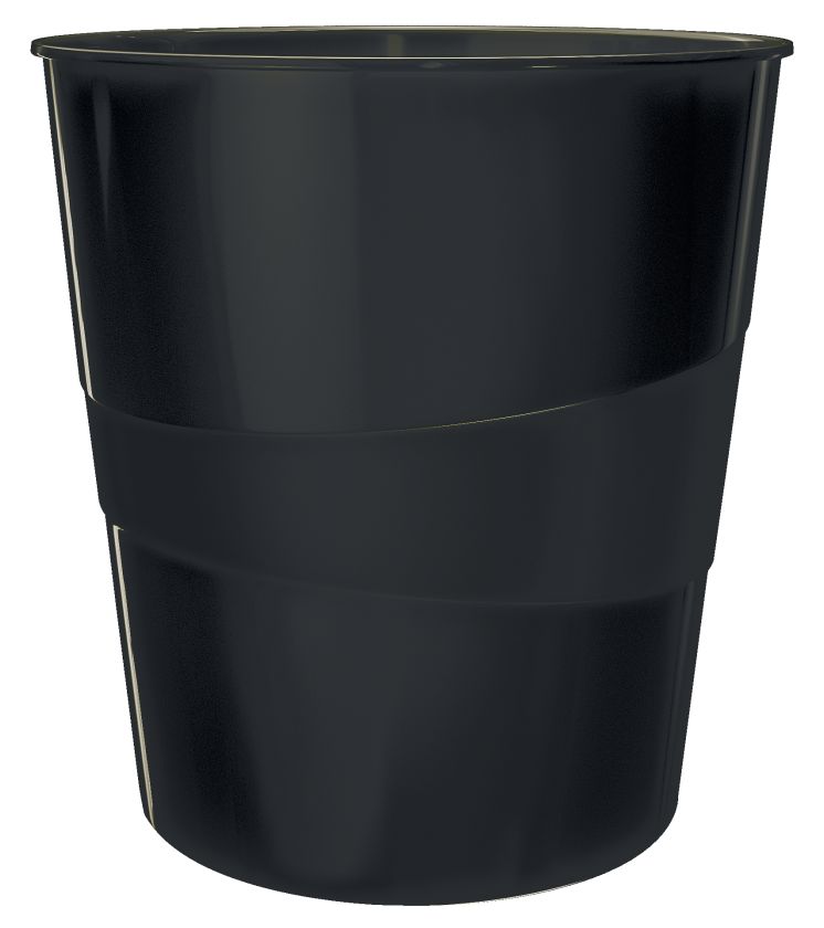 Kosz na śmieci 15L Leitz WOW, czarny 52781095