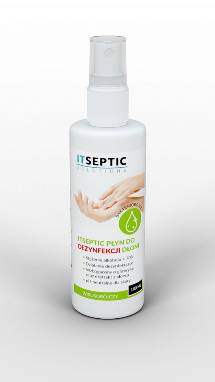 PŁYN DO DEZYNFEKCJI DŁONI ITSEPTIC 100ML