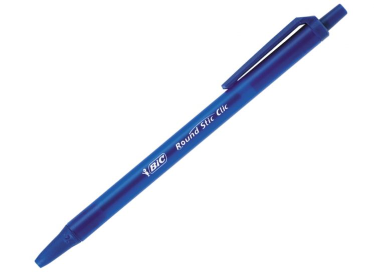 DŁUGOPIS BIC ROUND STIC CLIC NIEBIESKI
