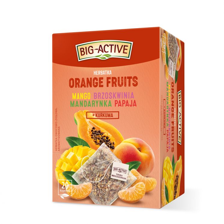 BIG ACTIVE HERBATA OWOCOWA ORANGE FRUITS 20TB