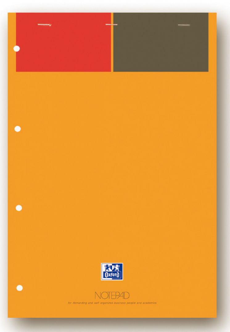 Notatnik Oxford Notepad A4+ 80k linia żółte kartki