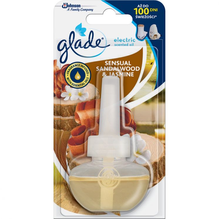 Odświeżacz powietrza GLADE BY BRISE ELECTRIC DRZEWO SANDAŁOWE JAŚMIN ZAPAS 20ml
