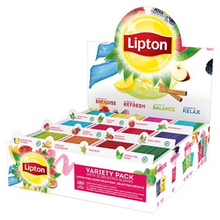 Herbata Lipton Variety Pack - 12 smaków x 15 KOPERT