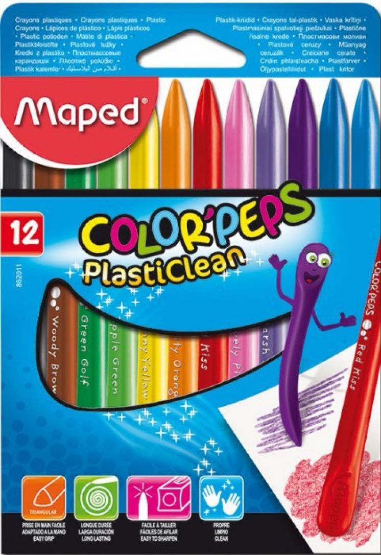 Kredki plastikowe Color&#039;peps 12 kolorów