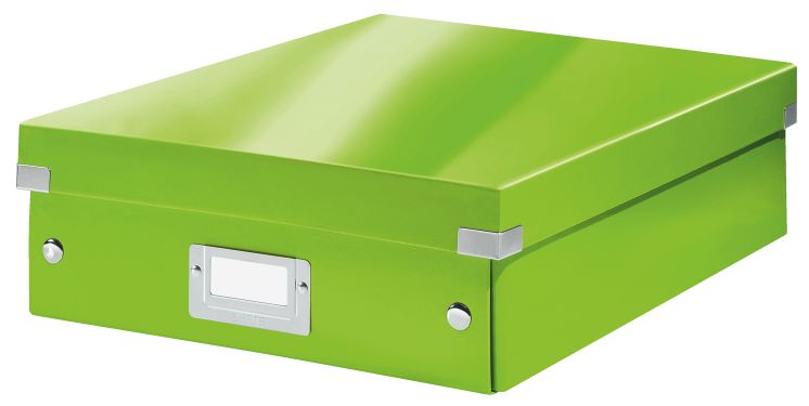 Pudło z przegródkami Leitz C&amp;S, średnie, zielone 60580054
