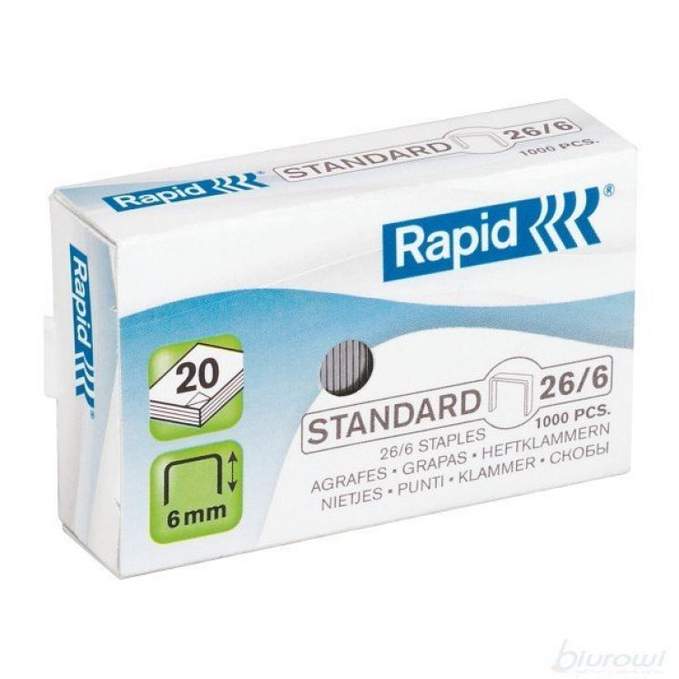 Zszywki Rapid Standard 26/6 1M