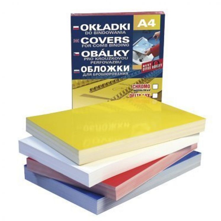 OKŁADKI DO BINDOWANIA DATURA A4 Karton CHROMOLUX NIEBIESKIE (100)