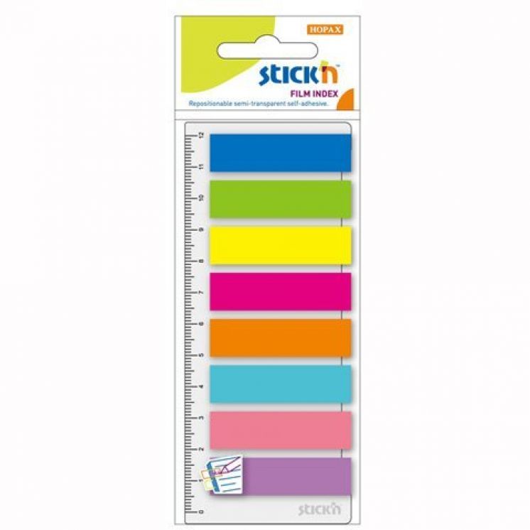 Zakładki Indeksujące stick&#039;n paski 45x12mm 8x25szt.