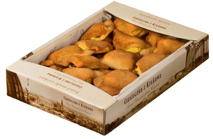 CIASTKA Z KRAKOWA TRÓJKĄTY WANILIOWE Z ŻURAWINĄ 800G