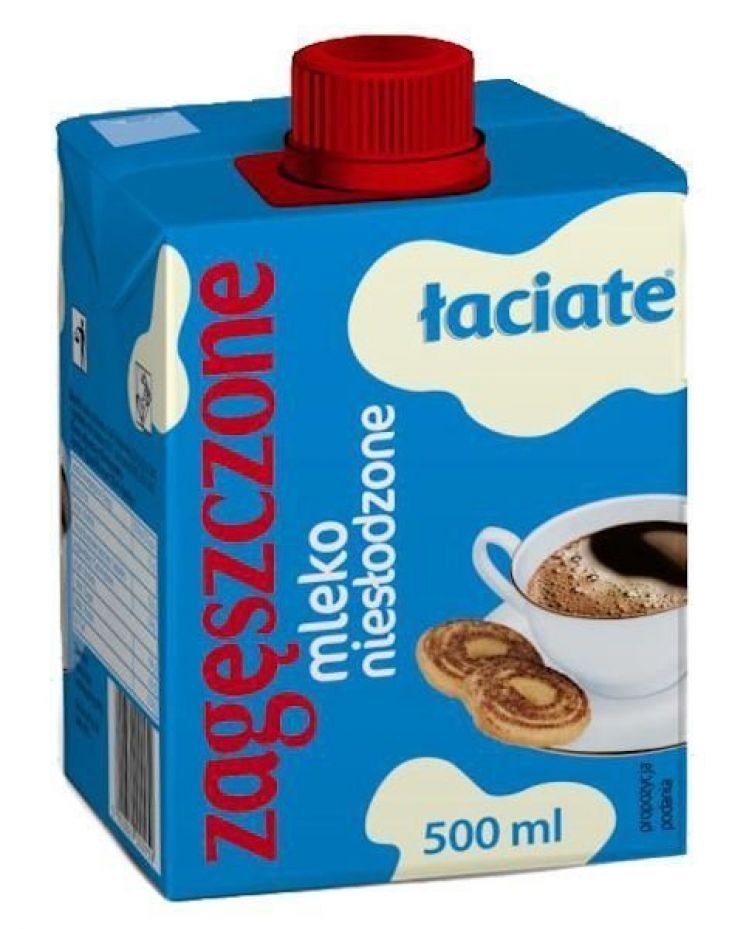 mleko zagęszczone niesłodzone łaciate 500ml