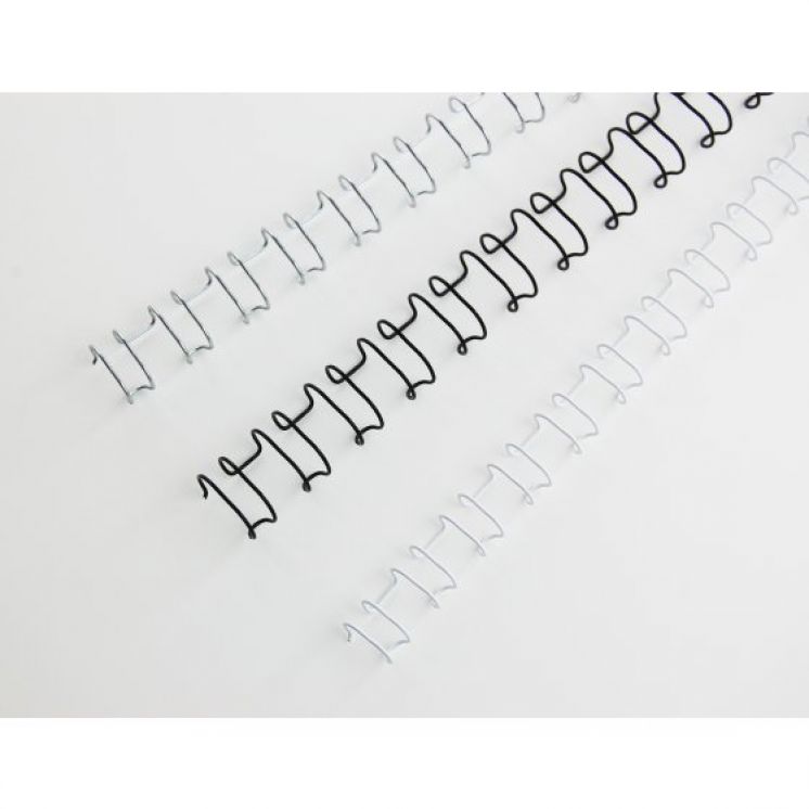 Grzbiety drutowe GBC A4 21L 10 mm srebrny (100)