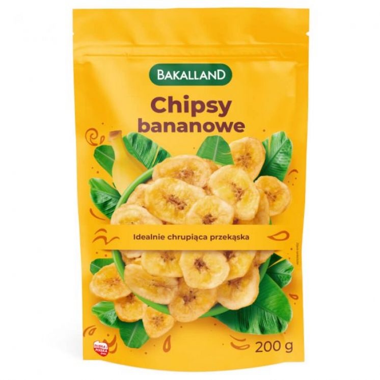 CHIPSY BANANOWE 200G BAKALLAND