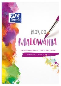 Blok do MALOWANIA OXFORD A4 20k 120G biały