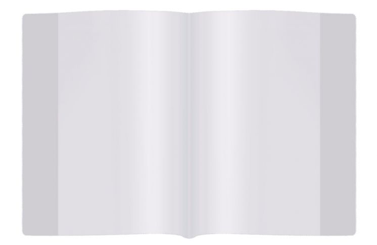 OKŁADKI NA ZESZYT BEZBARWNE A4 BIURFOL /25/