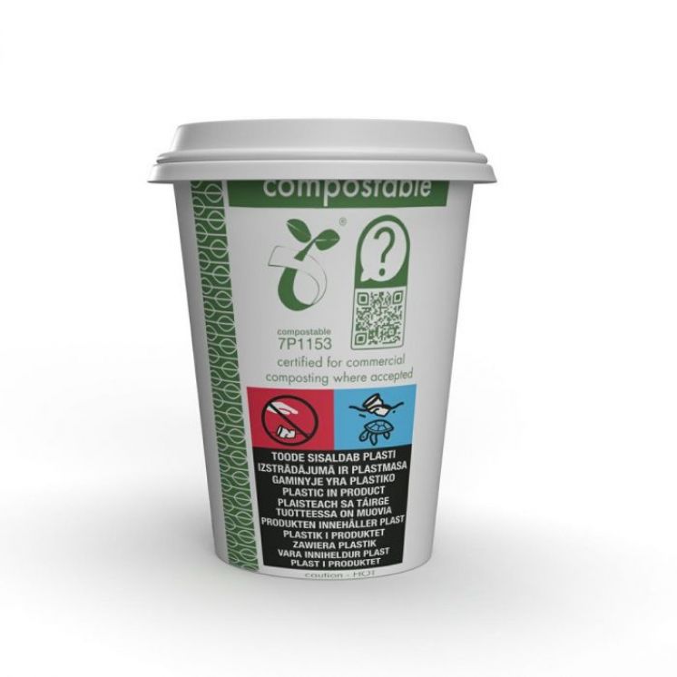 Kubki papierowe Green Leaf 350 ml op 50 szt.