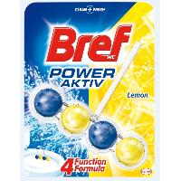 Zawieszka do WC Bref power active lemon 50G