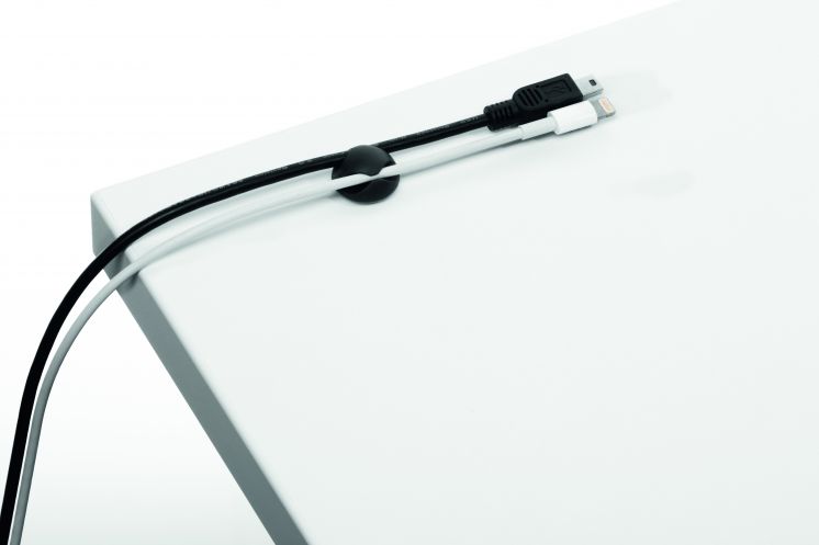 Klips samoprzylepny na 2 kable(6)grafit 503837 CAVOLINE CLIP    DURABLE