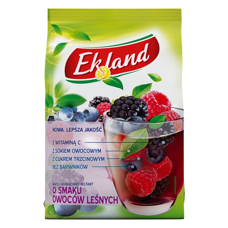 EKLAND NAPÓJ HERBACIANY INSTANT O SMAKU OWOCÓW LEŚNYCH 300 G
