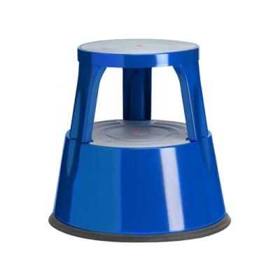 Taboret biurowy Twin Metalowy niebieski dwustopniowy TWINCO