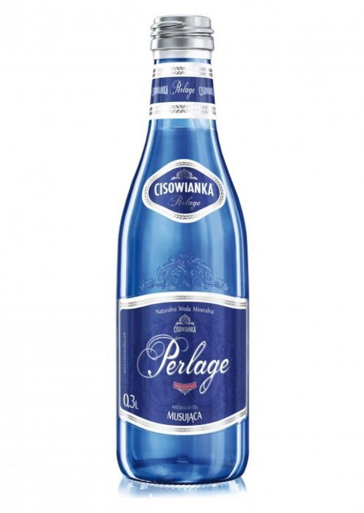 Woda Cisowianka Perlage GAZOWANA 0,3L BUTELKA SZKLANA /24/