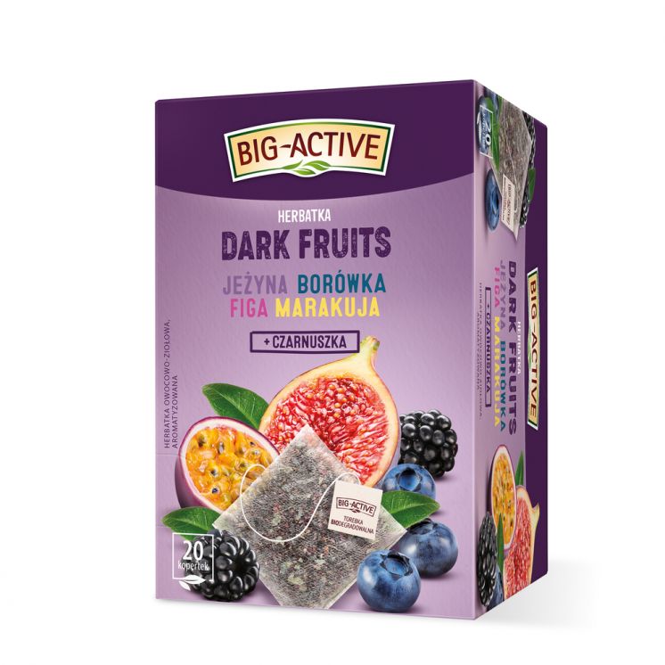 BIG ACTIVE HERBATA OWOCOWA DARK FRUITS 20TB