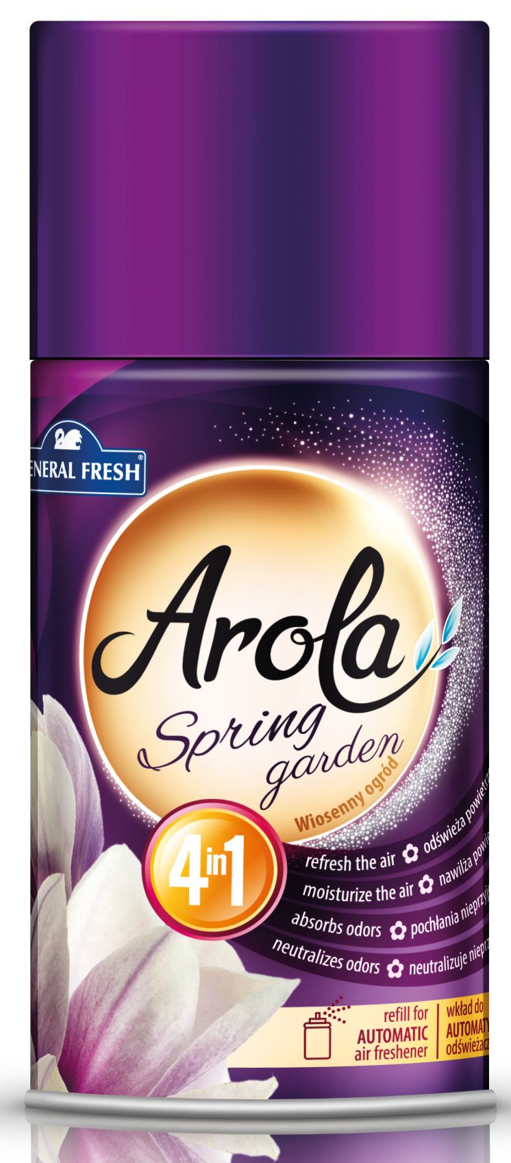 Wkład do odświeżacza automat GENERAL FRESH AROLA 250ml WIOSENNY OGRÓD